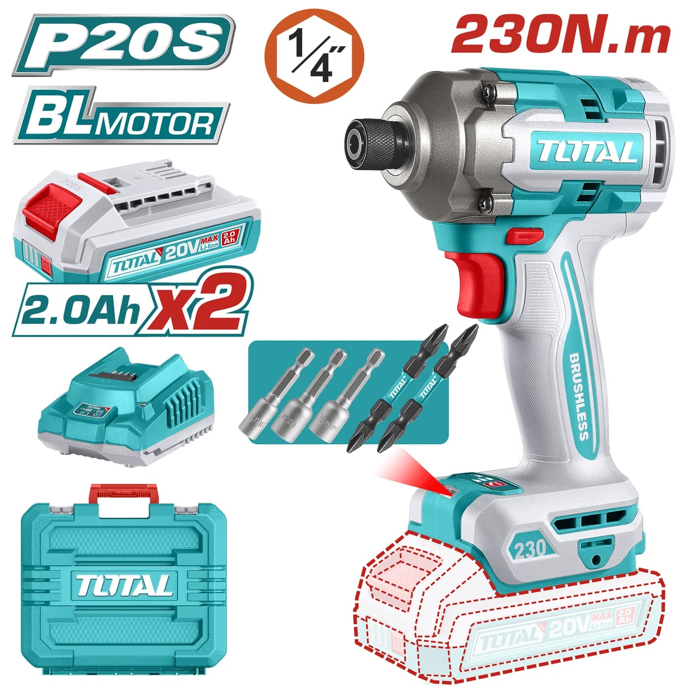 20VX170 Lb-ft Impact Driver Combo