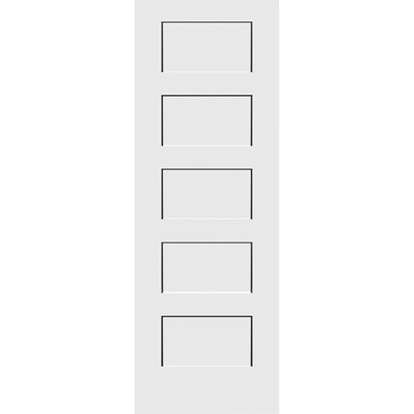 5 Panel Shaker Interior Door (Solid Core)